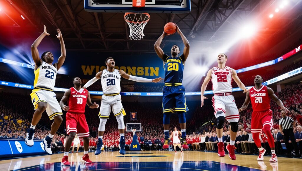 Leonardo Phoenix An intense college basketball game featuring 0