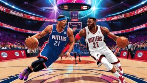 Leonardo Phoenix Create a dynamic basketball illustration feat 3